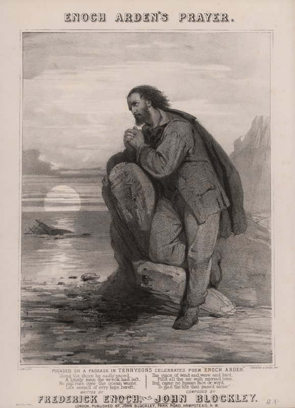 Tennysons Enoch Arden (litho) av English School