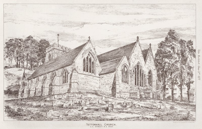 Tettenhall Church (gravering) av English School