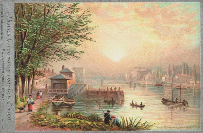 Thames Conservancy nær Kew Bridge av English School