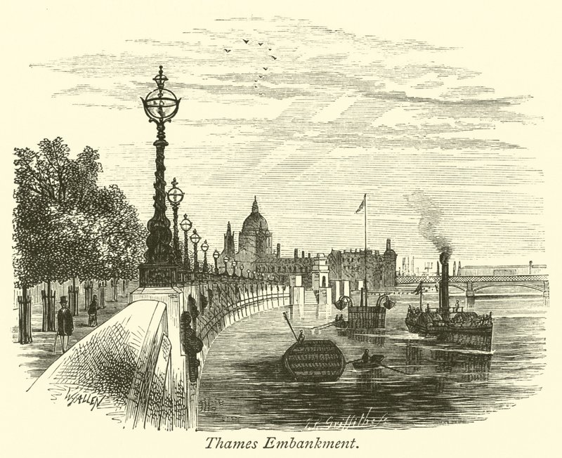 Thames Embankment av English School