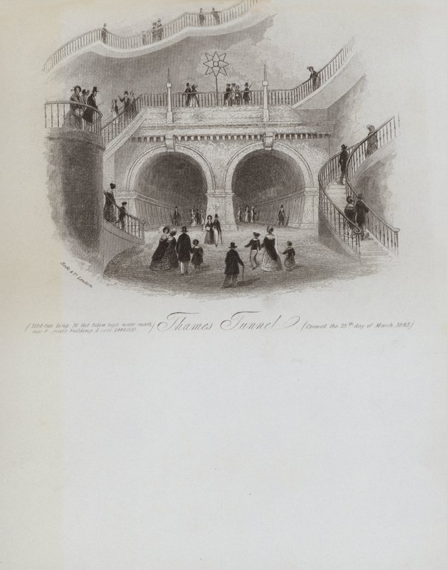 Thames Tunnel (gravering) av English School