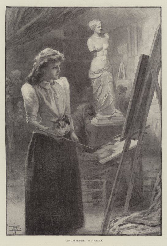 Kunststudenten (litho) av English School