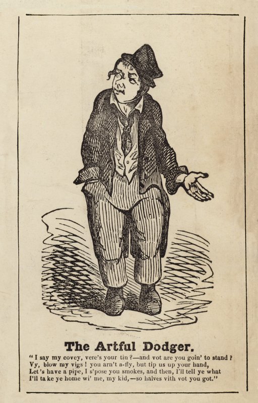 The Artful Dodger fra Oliver Twist av English School