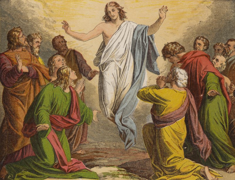 Oppstigningen (chromolitho) av English School