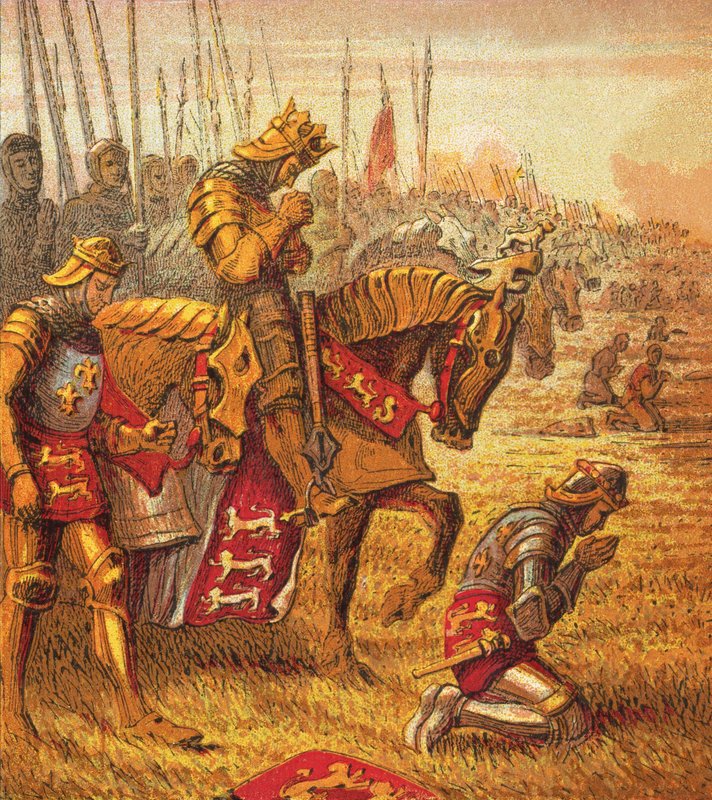 Slaget ved Agincourt av English School