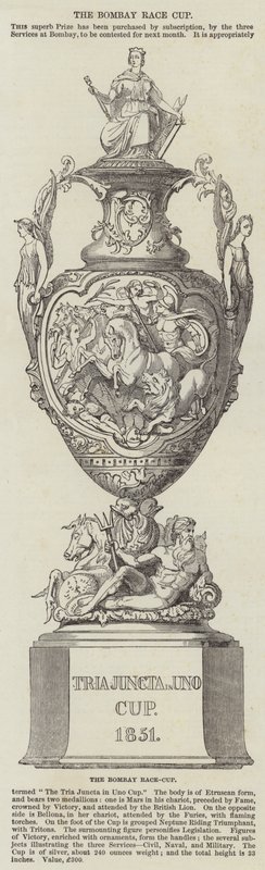 The Bombay Race-Cup (gravering) av English School