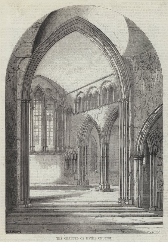 Kanselen til Hythe Church (gravering) av English School