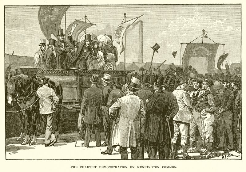 Chartist-demonstrasjonen på Kennington Common av English School