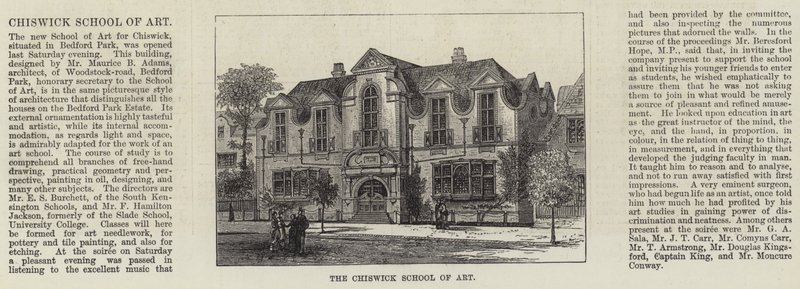 Chiswick School of Art (gravering) av English School