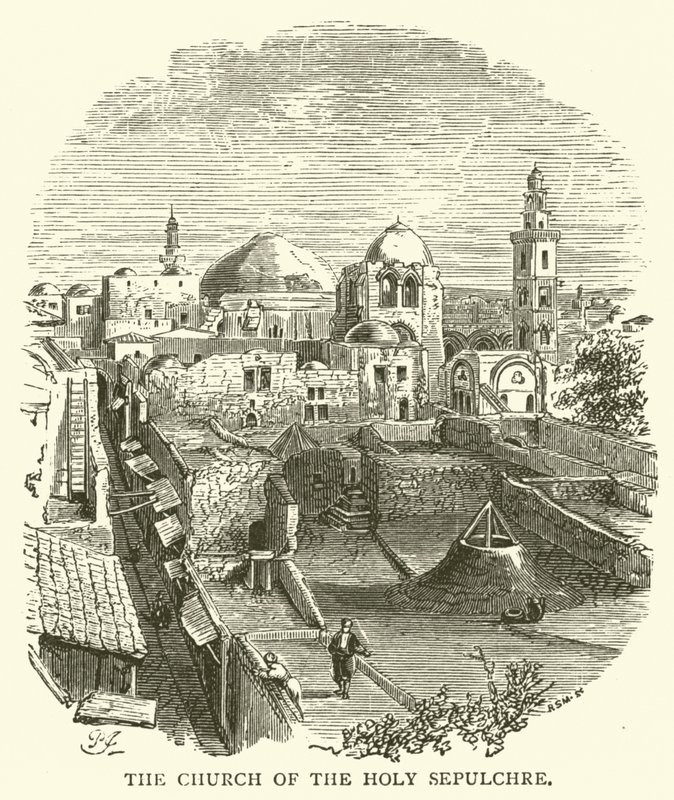 Den hellige gravs kirke (gravering) av English School