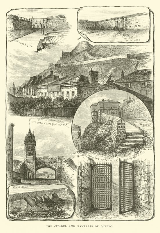 Citadellet og vollene i Quebec av English School