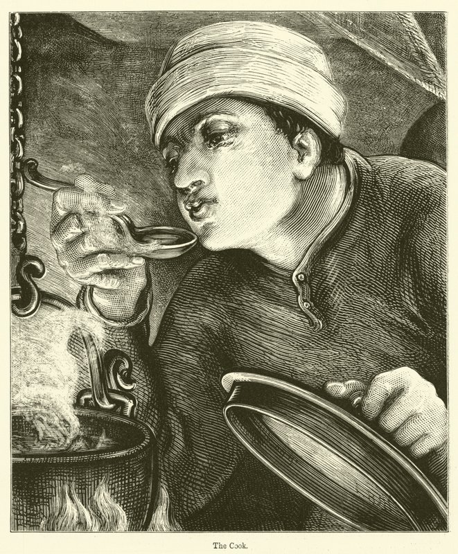 The Cook (gravering) av English School