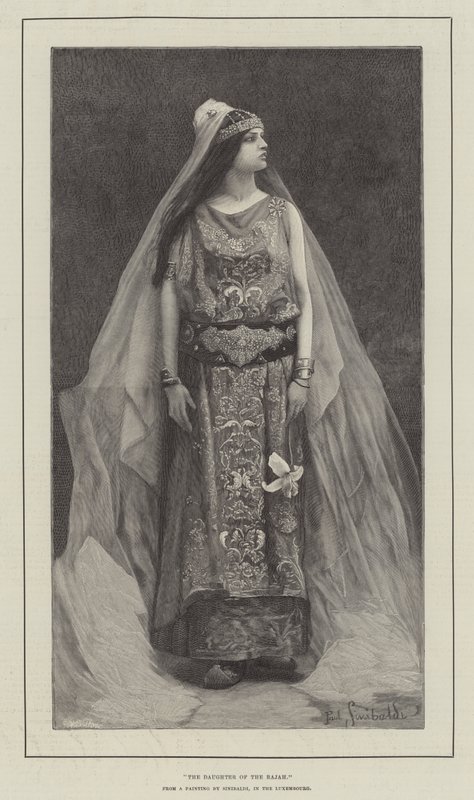 The Daughter of the Rajah (gravering) av English School