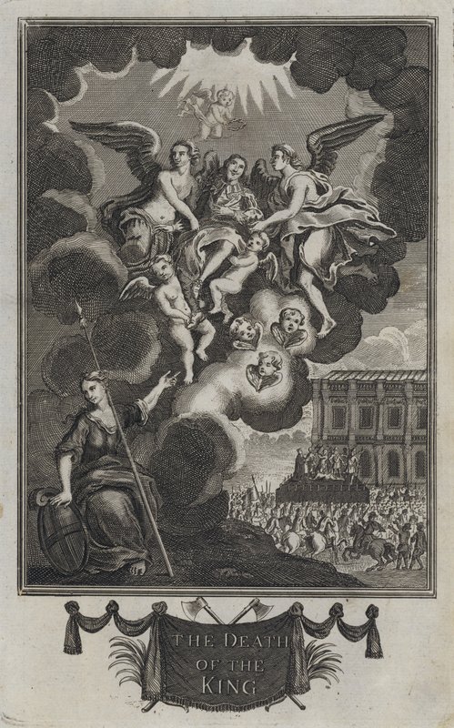 Kongens død (gravering) av English School