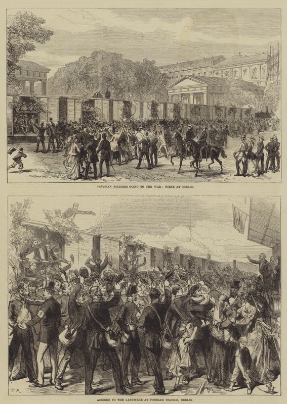 Den fransk-prøyssiske krigen (gravering) av English School