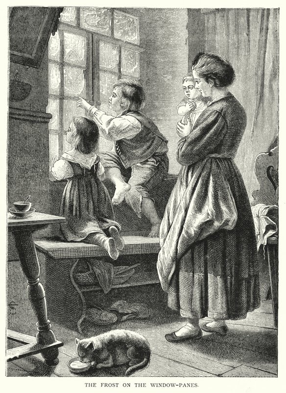 Frosten i vindusrutene (gravering) av English School
