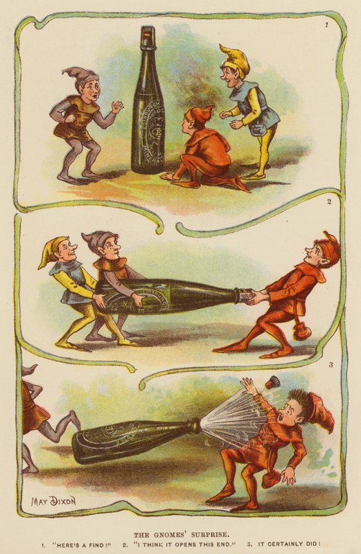 The Gnomes' Surprise (farge litho) av English School