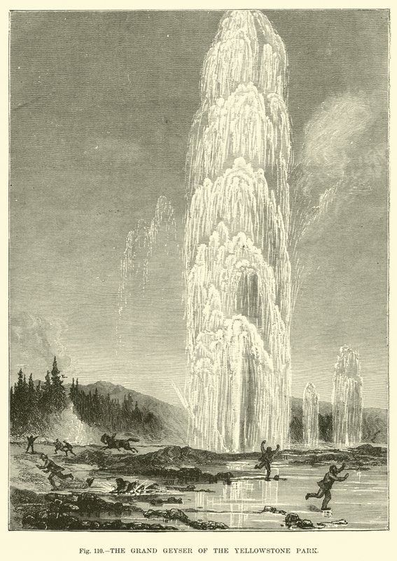 The Grand Geyser of the Yellowstone Park av English School