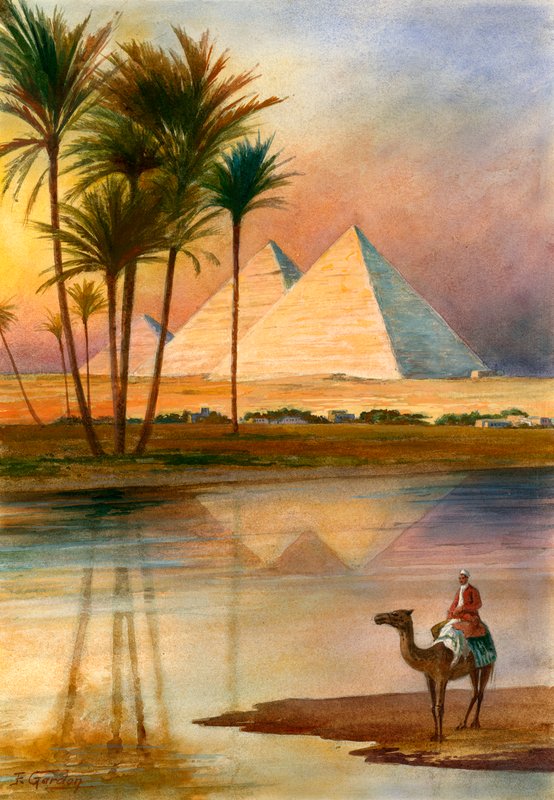 Den store pyramiden i Giza av English School