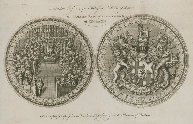 The Great Seal of Commonwealth of England av English School