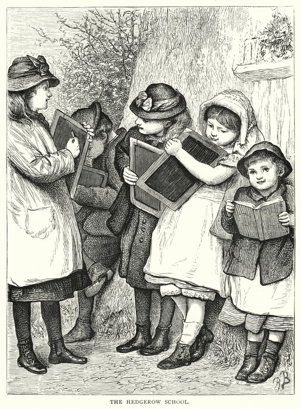 The Hedgerow School (gravering) av English School
