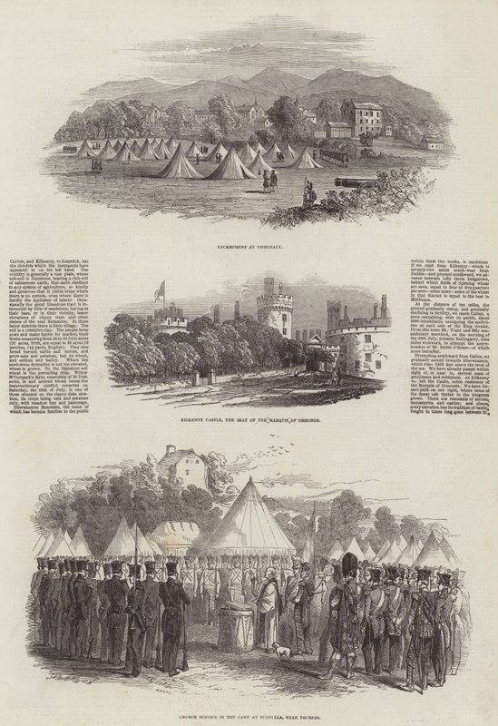 Opprøret i Irland (gravering) av English School