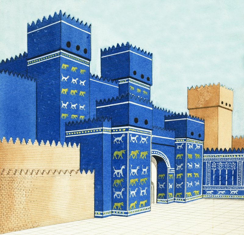 Ishtar-porten i Babylon av English School
