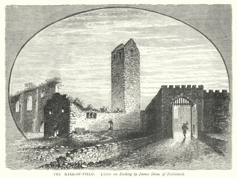 Kirk-of-Field (gravering) av English School