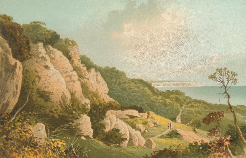 Jordskredet nær Ventnor--Isle of Wight av English School
