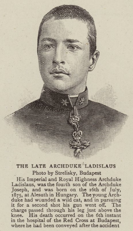 Den avdøde erkehertug Ladislaus (gravering) av English School