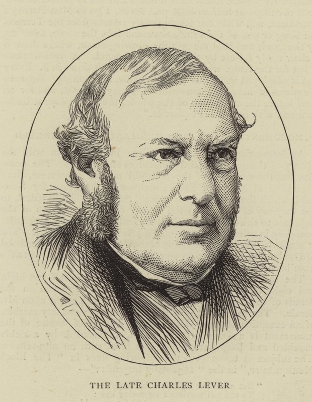 The Late Charles Lever (gravering) av English School