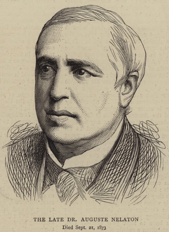 Avdøde Dr Auguste Nelaton (gravering) av English School