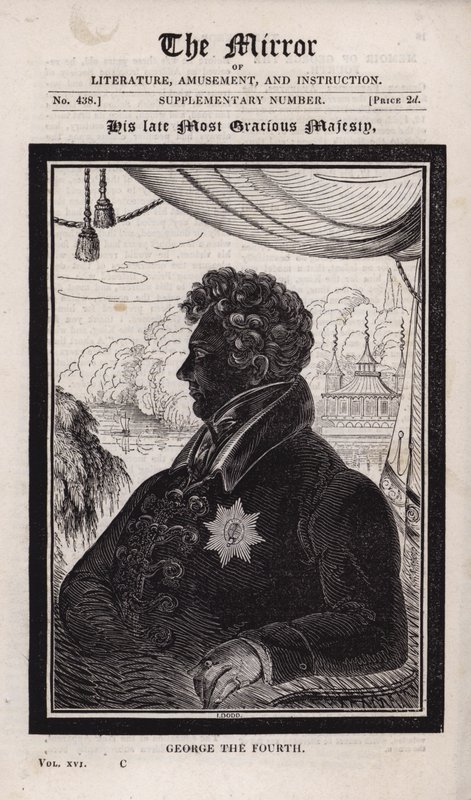Den avdøde kong George IV av English School