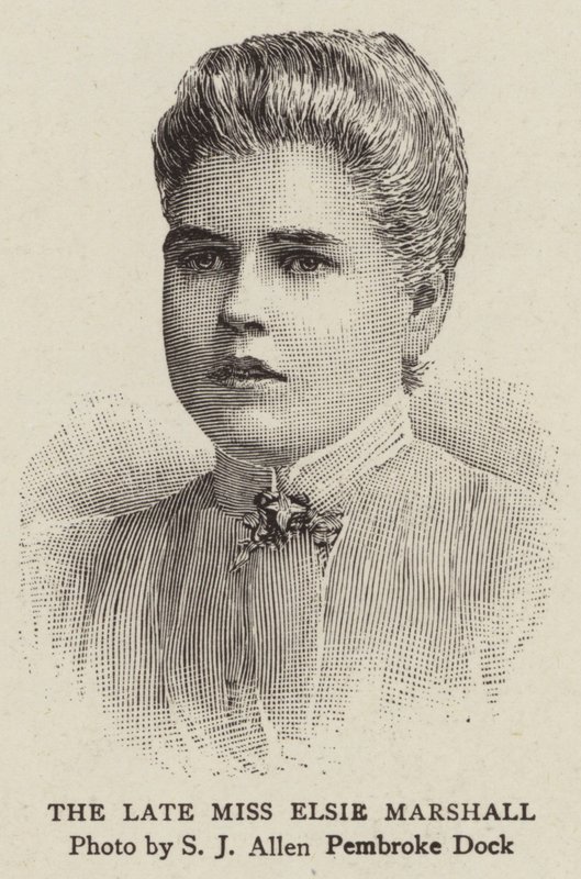 The Late Miss Elsie Marshall (gravering) av English School