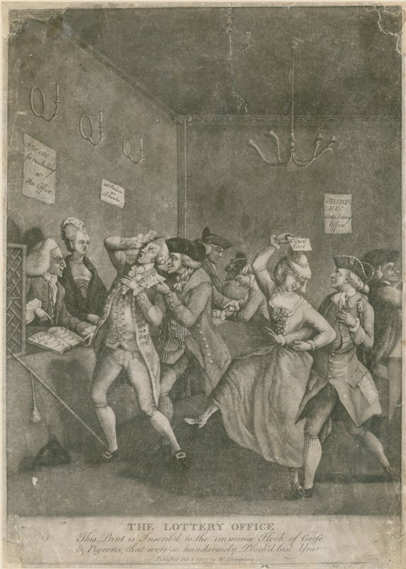Lotterikontoret. 1777 av English School