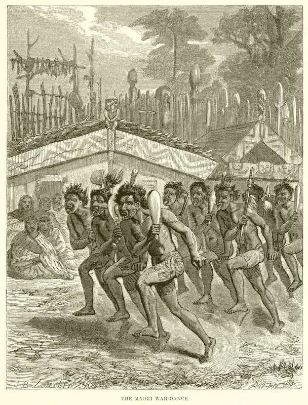 Maori-krigsdansen av English School