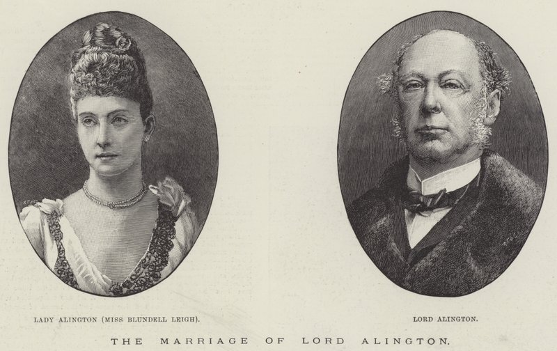 The Marriage of Lord Alington (gravering) av English School