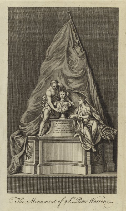 Monumentet til Sir Peter Warren av English School