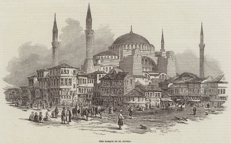 St. Sophia-moskeen (gravering) av English School
