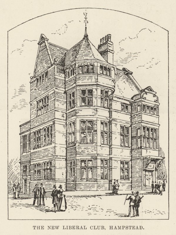 The New Liberal Club, Hampstead (gravering) av English School