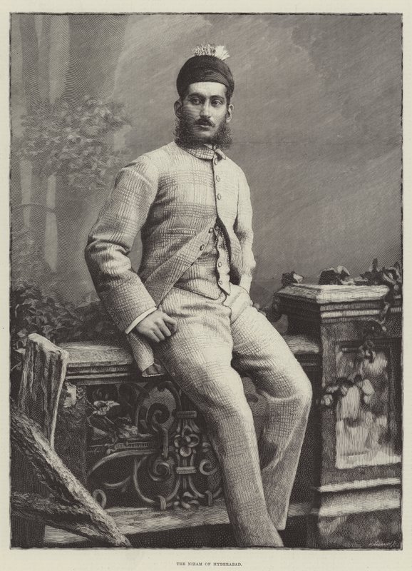 The Nizam of Hyderabad (gravering) av English School