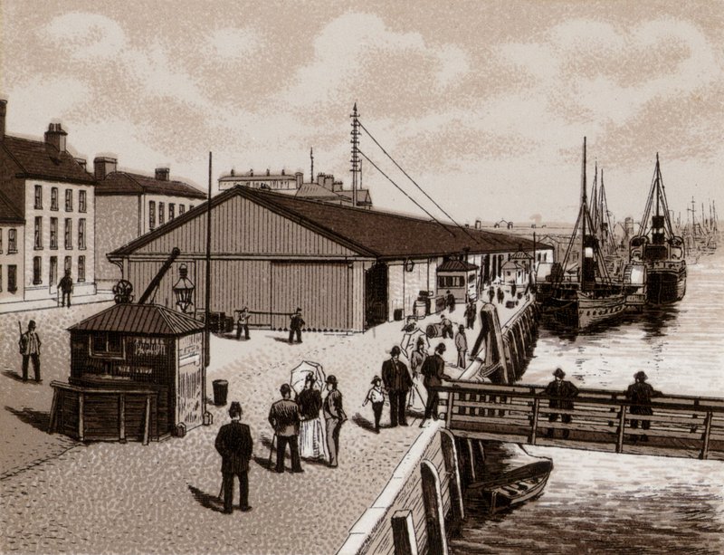 The Quay, Belfast (litho) av English School