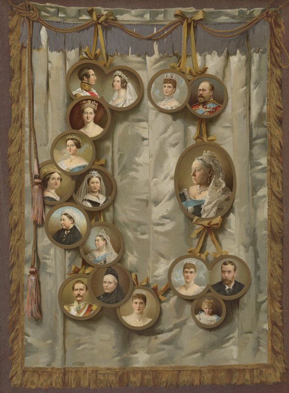 Dronningens jubileum (chromolitho) av English School