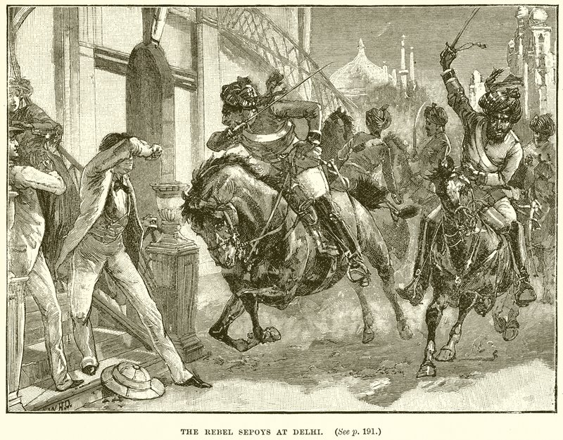 The Rebel Sepoys i Delhi av English School