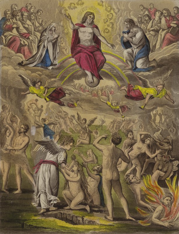 Oppstandelsen (farge litho) av English School