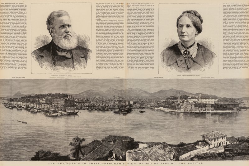 Revolusjonen i Brasil (gravering) av English School