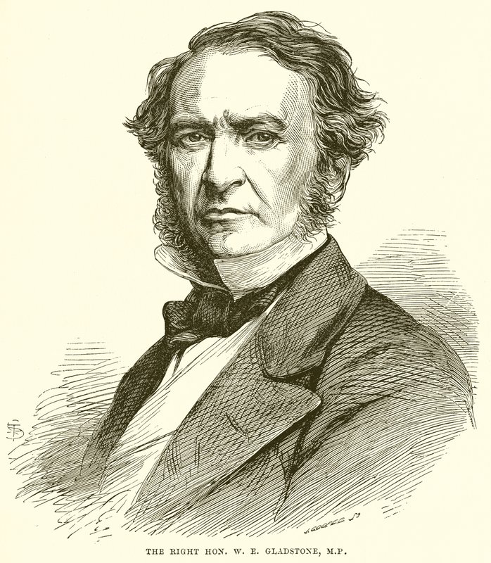 Høyre Hon. W. E. Gladstone, M.P. av English School