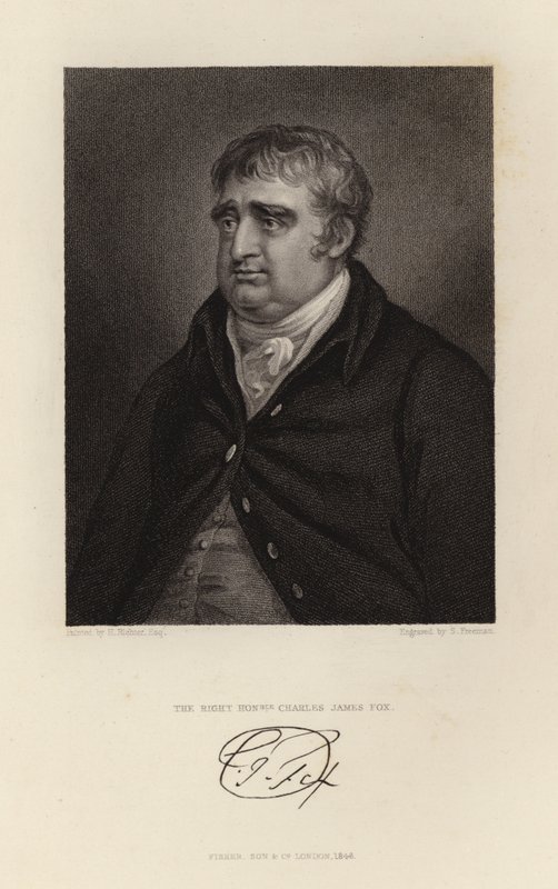 Høyre ærede Charles James Fox av English School