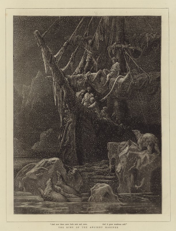 The Rime of the Ancient Mariner (gravering) av English School
