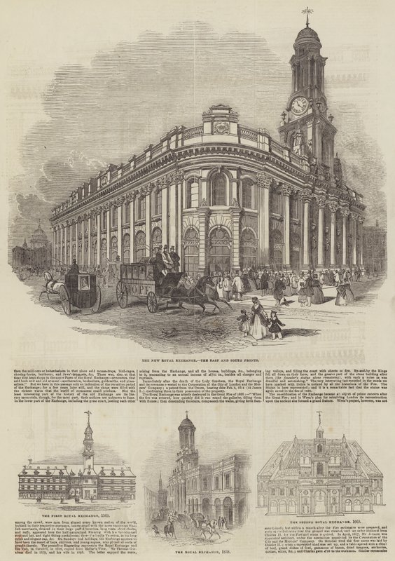 The Royal Exchange (gravering) av English School